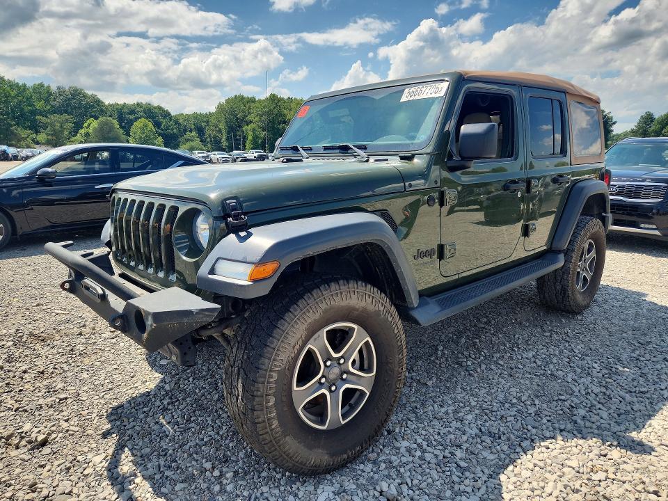 2020 Jeep Wrangler / VIN 1C4HJXDG6LW295512 — COPART salvage auction photo