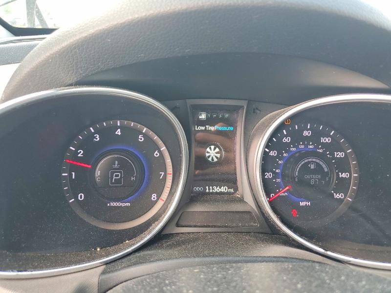 2013 Hyundai Santa fe VIN 5XYZU3LB9DG070266 COPART salvage auction — FRONT END, Mi - Cert Of Title-Rebuilt Salvage, sold $2,350 on 2026-07-07 (photo 9)
