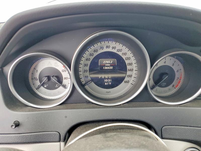 2013 Mercedes-benz C-klasse VIN WDDGF8AB1DG081542 COPART salvage auction — FRONT END, Salvage Title, sold $400 on 2026-08-12 (photo 9)