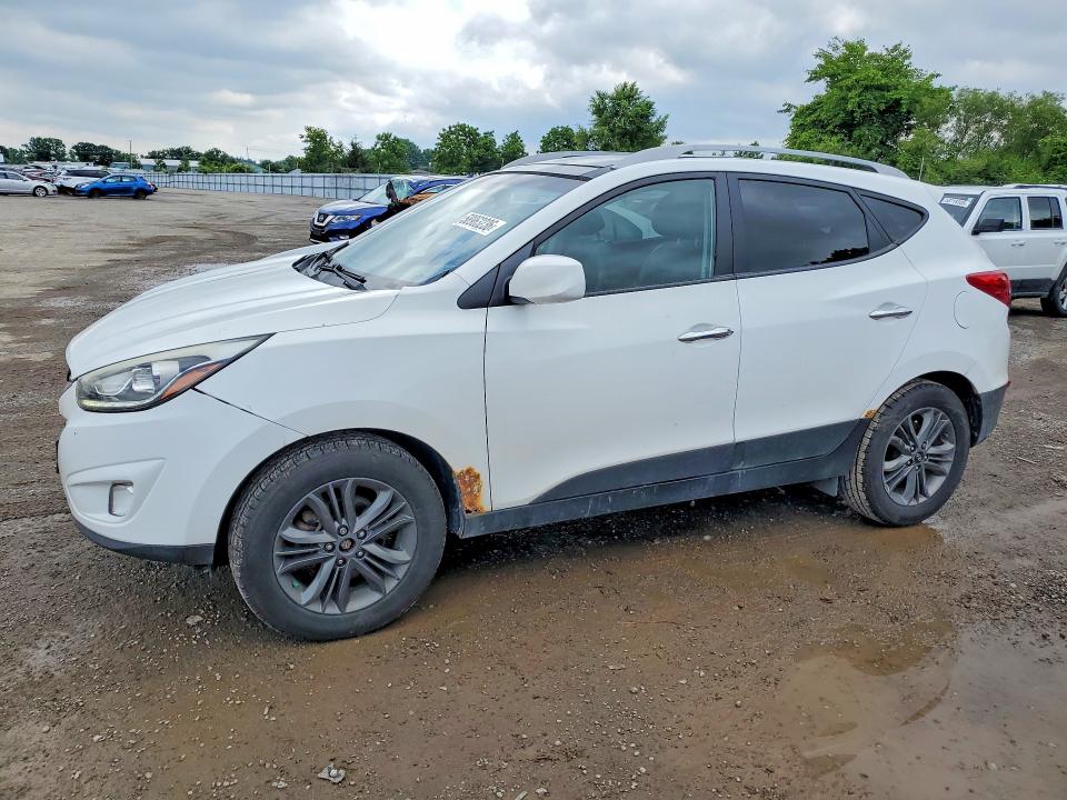 2014 Hyundai VIN KM8JU3AG3EU791190 COPART salvage auction — FRONT END, On - Permit Salvage, sold $600 on 2026-07-16 (photo 1)