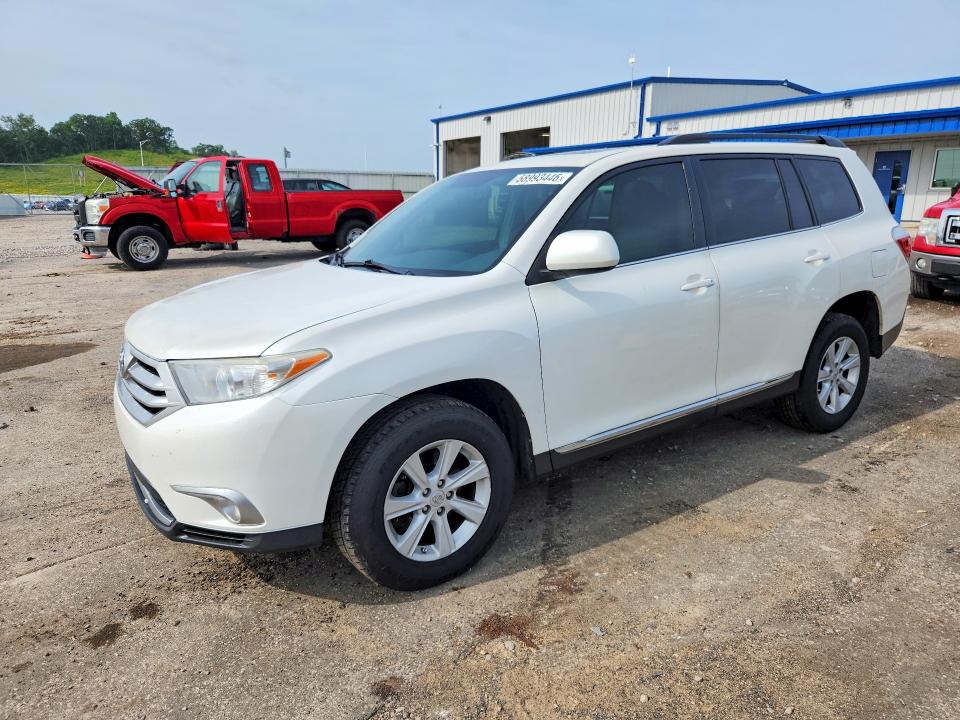 2013 Toyota Highlander VIN 5TDBK3EH3DS266134 COPART salvage auction — FRONT END, Salvage Title, sold $775 on 2026-07-28 (photo 1)