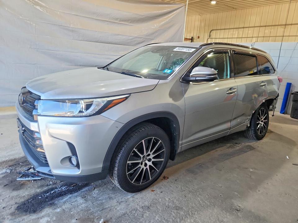 2018 Toyota Highlander VIN 5TDJZRFH6JS495086 COPART salvage auction — SIDE, NH - CERT OF TITLE-SALVAGE, sold $5,900 on 2026-07-28 (photo 1)