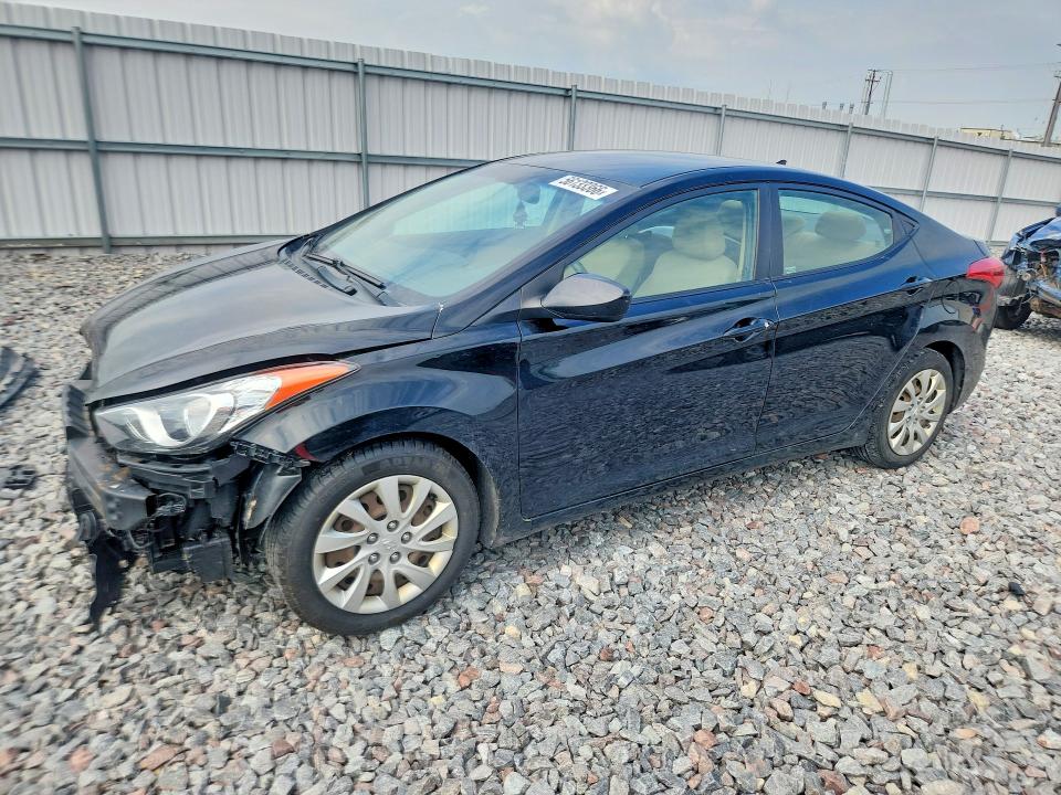 2012 Hyundai Elantra VIN KMHDH4AE3CU231527 COPART salvage auction — FRONT END, Mi - Certificate Of Title, sold $500 on 2026-07-20 (photo 1)