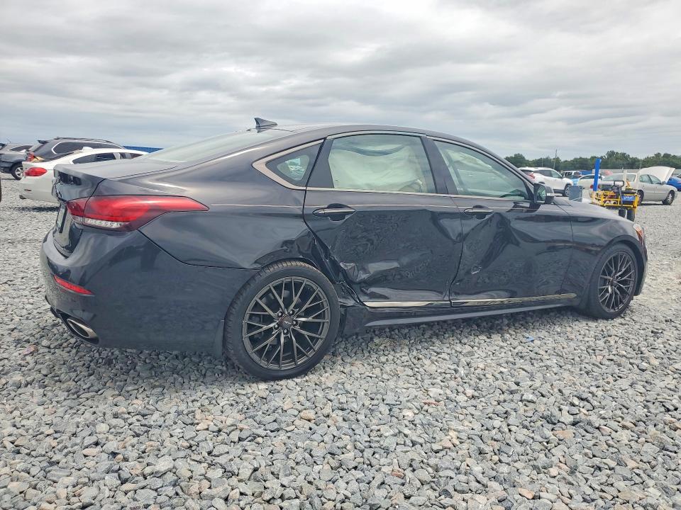 2019 Genesis G80 VIN KMHGN4JE1KU291830 COPART salvage auction — SIDE, FL - CERT OF TITLE SLVG REBUILDABLE, sold $2,650 on 2026-07-24 (photo 3)
