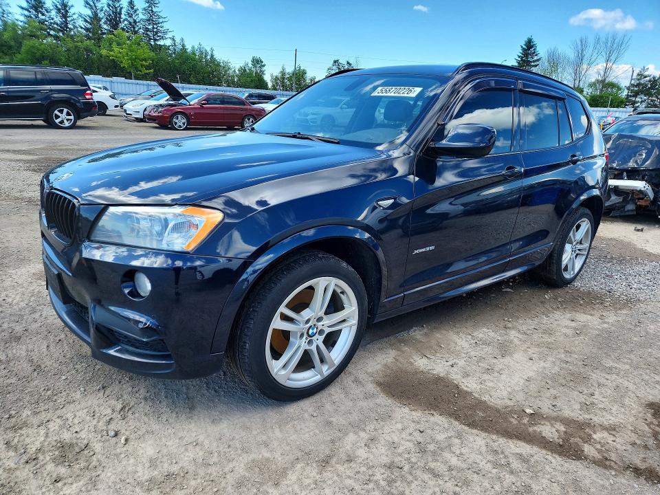 2013 BMW X3 VIN 5UXWX7C58DL978500 COPART salvage auction — REAR END, On - Permit No Brand - Unfit, sold $1,450 on 2026-07-02 (photo 1)