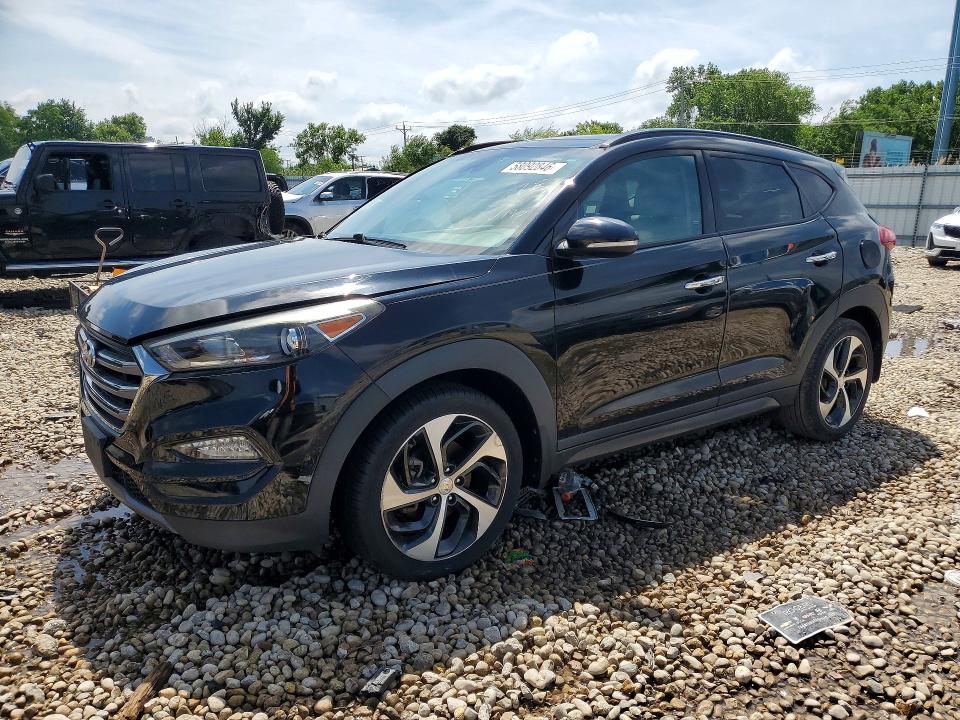 2016 Hyundai VIN KM8J33A28GU145833 COPART salvage auction — WATER/FLOOD, Il - Salvage Cert-Flood, sold $1,600 on 2026-07-22 (photo 1)