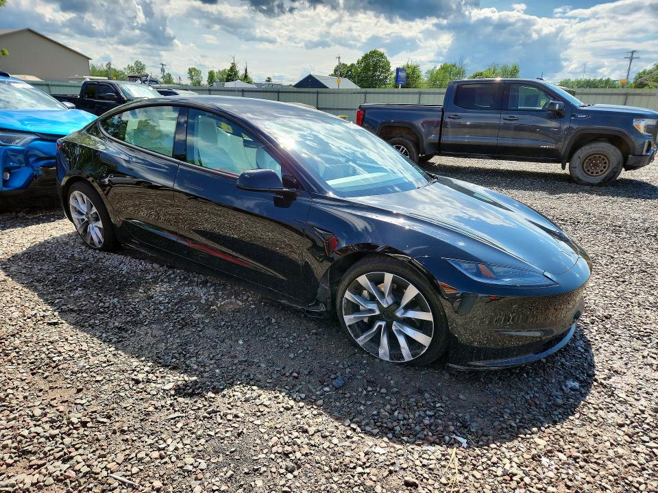 2025 Tesla Model 3 VIN 5YJ3E1EB0SF064946 COPART salvage auction — REAR END, Salvage Title, sold $13,300 on 2026-08-29 (photo 4)