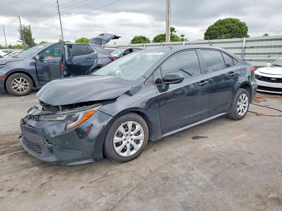 2020 Toyota Corolla VIN JTDEPRAE7LJ112762 COPART salvage auction — FRONT END, Fl - Certificate Of Destruction, sold $2,200 on 2026-07-06 (photo 1)