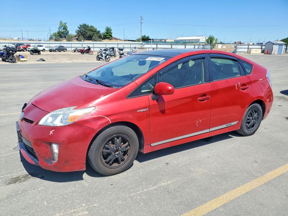 2012 Toyota Prius VIN JTDKN3DU9C5393562 COPART salvage auction — FRONT END, Id - Salvage Certificate Of Title, sold $750 on 2026-07-23 (photo 1)