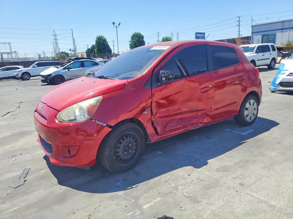 2015 Mitsubishi Mirage VIN ML32A3HJ8FH032132 COPART salvage auction — SIDE, Ca - Salvage Certificate, sold $650 on 2026-07-15 (photo 1)