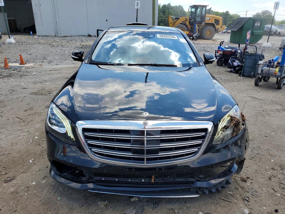 2018 Mercedes-benz S-klasse VIN WDDUG6EBXJA371095 COPART salvage auction — FRONT END, Va - Cert Of Title - Salvage, sold $500 on 2026-07-29 (photo 5)