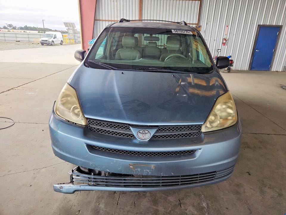 2005 Toyota Sienna VIN 5TDZA23C65S341008 COPART salvage auction — FRONT END, Ca - Salvage Certificate, sold $625 on 2026-07-20 (photo 5)