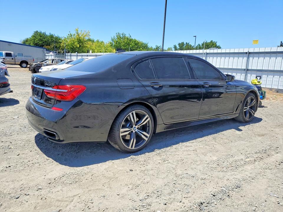 2016 BMW 7 series VIN WBA7E2C58GG547440 COPART salvage auction — SIDE, CA - SALVAGE CERTIFICATE, sold $8,800 on 2026-07-21 (photo 3)