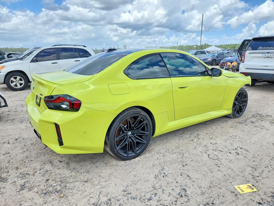 2026 BMW M2 VIN 3MF23DM03T8F98643 COPART salvage auction — FRONT END, TX - SALVAGE VEHICLE TITLE, sold $24,700 on 2026-07-24 (photo 3)