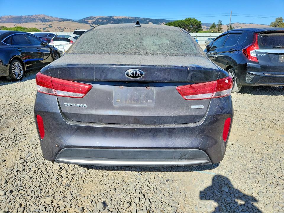 2017 Kia Optima hybrid VIN KNAGT4LE1H5008981 COPART salvage auction — FRONT END, CA - SALVAGE CERTIFICATE, sold $525 on 2026-07-16 (photo 6)