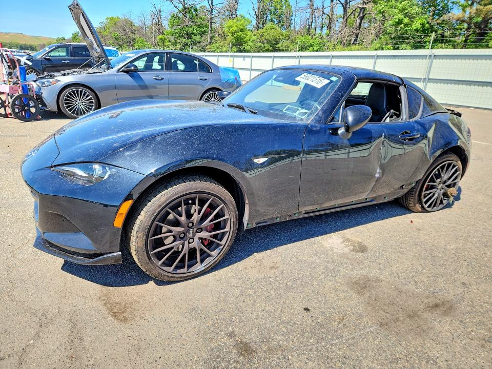 2024 Mazda Mx-5 VIN JM1NDAL78R0605874 COPART salvage auction — REAR END, Ny - Mv-907A Salvage Certificate, sold $5,100 on 2026-07-08 (photo 1)