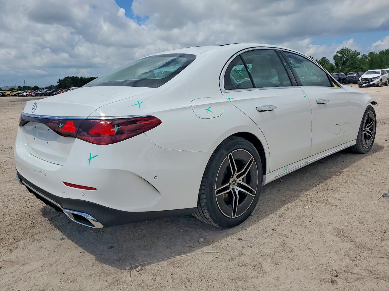 2026 Mercedes-Benz E-Class VIN W1KLF4GB2TA229343 COPART salvage auction — Front End, TX - SALVAGE VEHICLE TITLE, sold $38,750 on 2026-06-30 (photo 3)