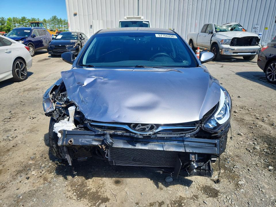 2015 Hyundai Elantra VIN KMHDH4AE9FU413060 COPART salvage auction — FRONT END, Nj - Cert Of Title-Salvage, sold $900 on 2026-07-27 (photo 5)