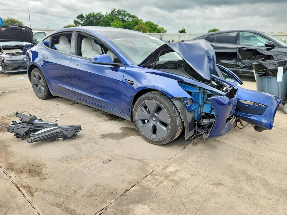 2022 Tesla Model 3 VIN 5YJ3E1EB2NF315356 COPART salvage auction — FRONT END, Salvage Title, sold $6,200 on 2026-07-13 (photo 4)