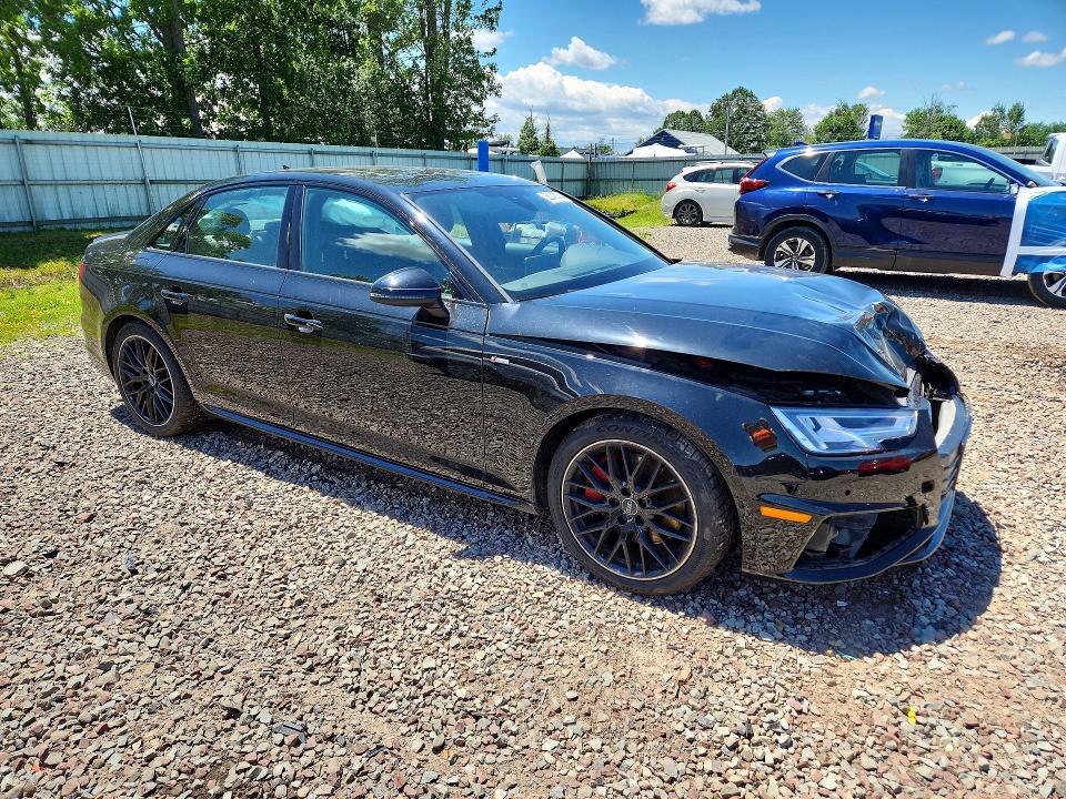 2019 Audi A4 VIN WAUENAF43KA109151 COPART salvage auction — FRONT END, Ny - Mv-907A Salvage Certificate, sold $4,450 on 2026-07-22 (photo 4)