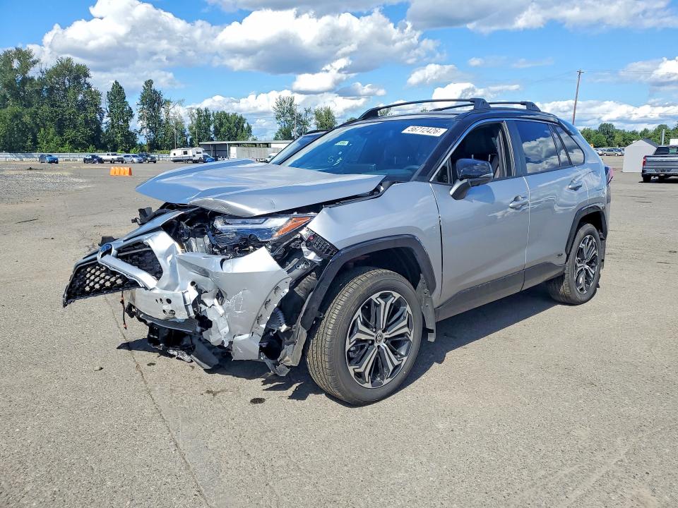 2025 Toyota Rav 4 VIN JTMFB3FV9SD276861 COPART salvage auction — FRONT END, Or - Salvage Title Certificate, sold $350 on 2026-07-29 (photo 1)