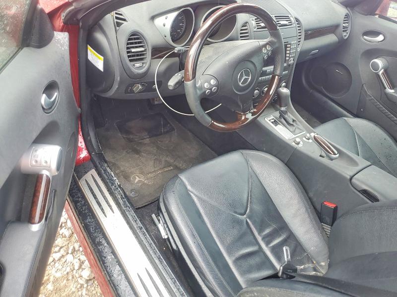 2006 Mercedes-benz Slk-class VIN WDBWK56F66F082186 COPART salvage auction — HAIL, Oh - Cert Of Title-Salvage, sold $1,650 on 2026-07-14 (photo 8)