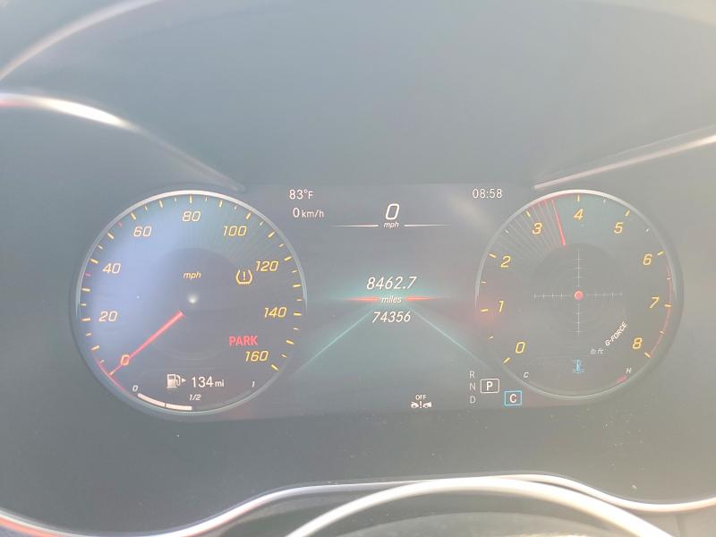 2020 Mercedes-benz C-klasse VIN W1KWF8DB2LR599606 COPART salvage auction — FRONT END, Fl - Cert Of Title Slvg Rebuildable, sold $8,300 on 2026-08-20 (photo 9)