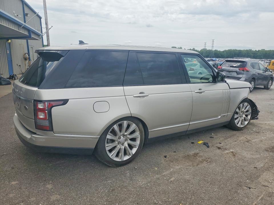 2016 Land rover RANGE ROVER VIN SALGS3EF9GA257520 COPART salvage auction — FRONT END, TX - CERTIFICATE OF TITLE, sold $1,150 on 2026-07-28 (photo 3)