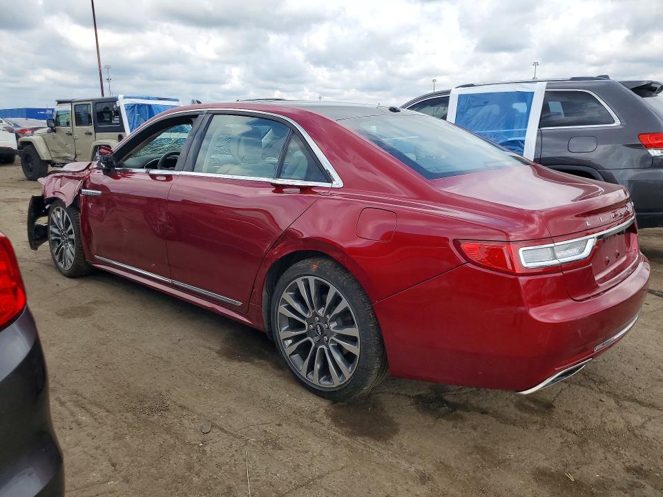 2017 Lincoln Continental VIN 1LN6L9TK3H5617504 COPART salvage auction — FRONT END, Mi - Certificate Of Title, sold $2,100 on 2026-07-31 (photo 2)