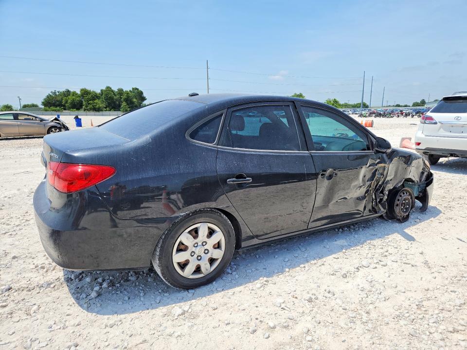 2009 Hyundai Elantra VIN KMHDU46D69U615077 COPART salvage auction — FRONT END, TX - SALVAGE VEHICLE TITLE, sold $325 on 2026-07-23 (photo 3)