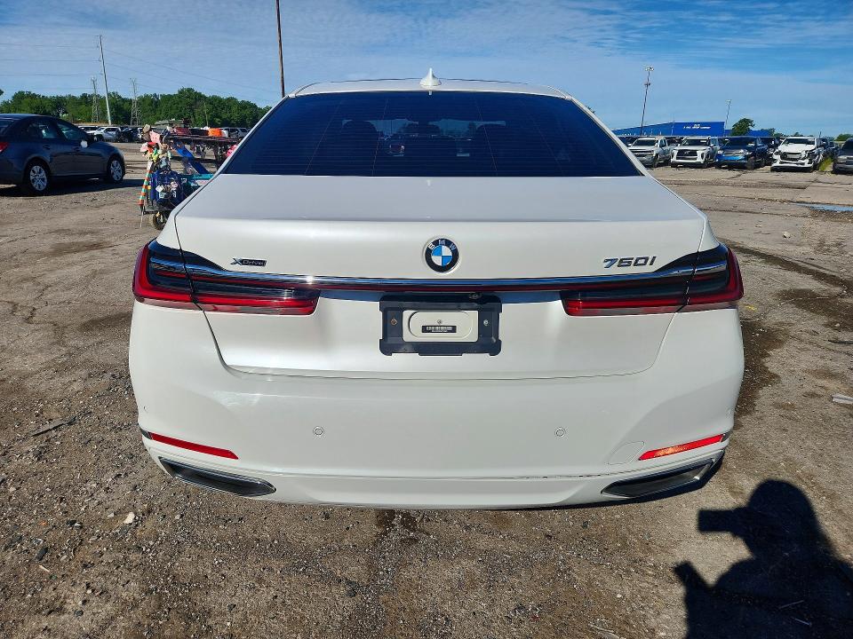 2021 BMW 7er VIN WBA7U2C02MCF93326 COPART salvage auction — FRONT END, MI - SCRAP CERTIFICATE OF TITLE, sold $10,600 on 2026-07-24 (photo 6)