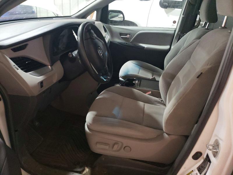 2015 Toyota Sienna VIN 5TDJK3DCXFS105770 COPART salvage auction — FRONT END, Ak - Bill Of Sale- Salvage, sold $1,400 on 2026-08-04 (photo 7)