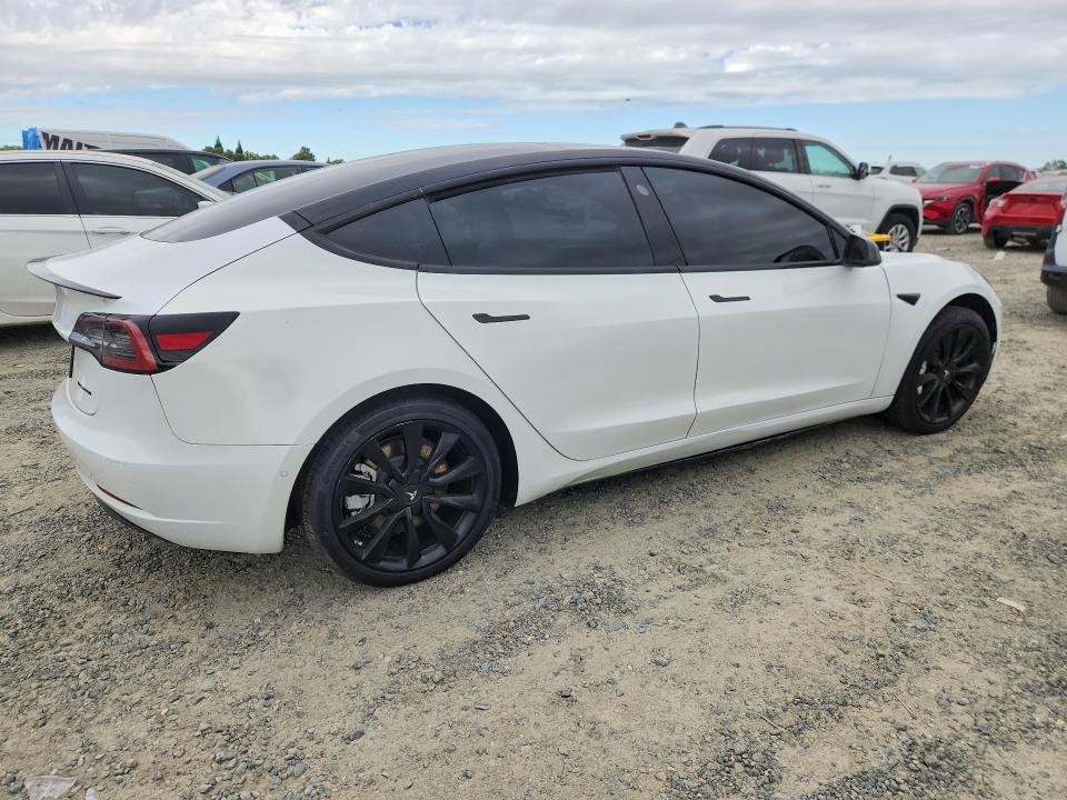 2019 Tesla Model 3 VIN 5YJ3E1EB6KF421904 COPART salvage auction — SIDE, Ca - Salvage Certificate, sold $2,750 on 2026-07-02 (photo 3)