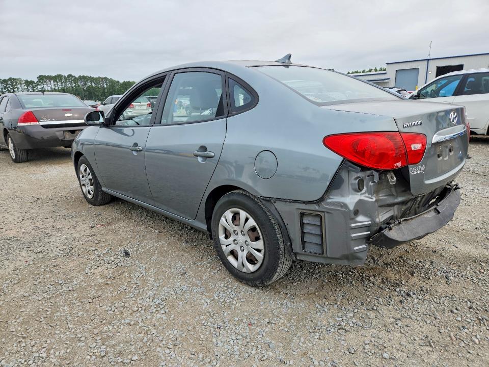 2010 Hyundai Elantra VIN KMHDU4AD3AU860995 COPART salvage auction — REAR END, Nc - Salvage Certificate Of Title, sold $225 on 2026-07-13 (photo 2)