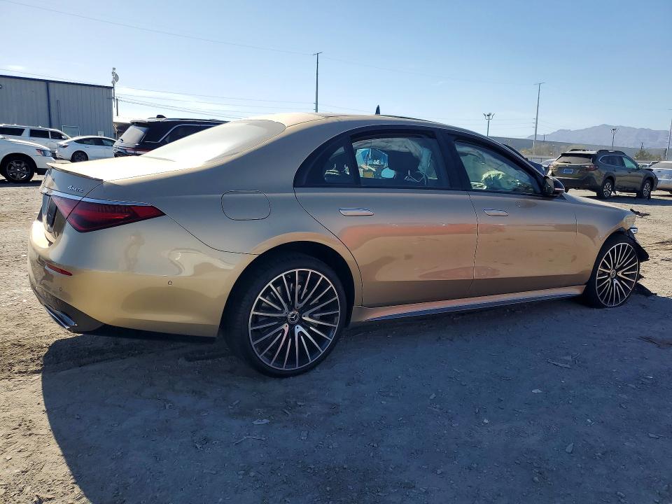 2024 Mercedes-benz S-klasse VIN W1K6G7GB7RA263752 COPART salvage auction — FRONT END, NV - SALVAGE TITLE, sold $38,750 on 2026-07-30 (photo 3)