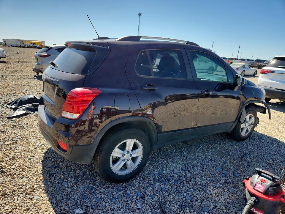 2022 Chevrolet Trax VIN KL7CJPSM0NB546907 COPART salvage auction — FRONT END, Tx - Salvage Vehicle Title, sold $725 on 2026-07-14 (photo 3)