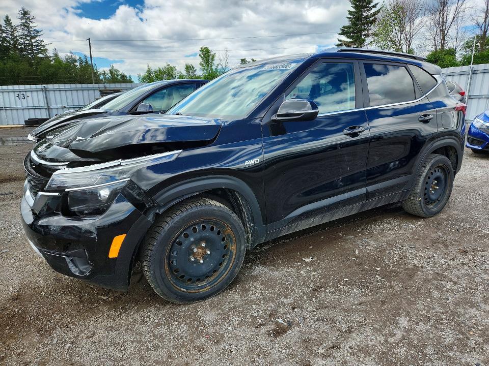 2023 Kia Seltos VIN KNDEUCAA0P7462756 COPART salvage auction — FRONT END, On - Permit Salvage, sold $6,000 on 2026-07-07 (photo 1)