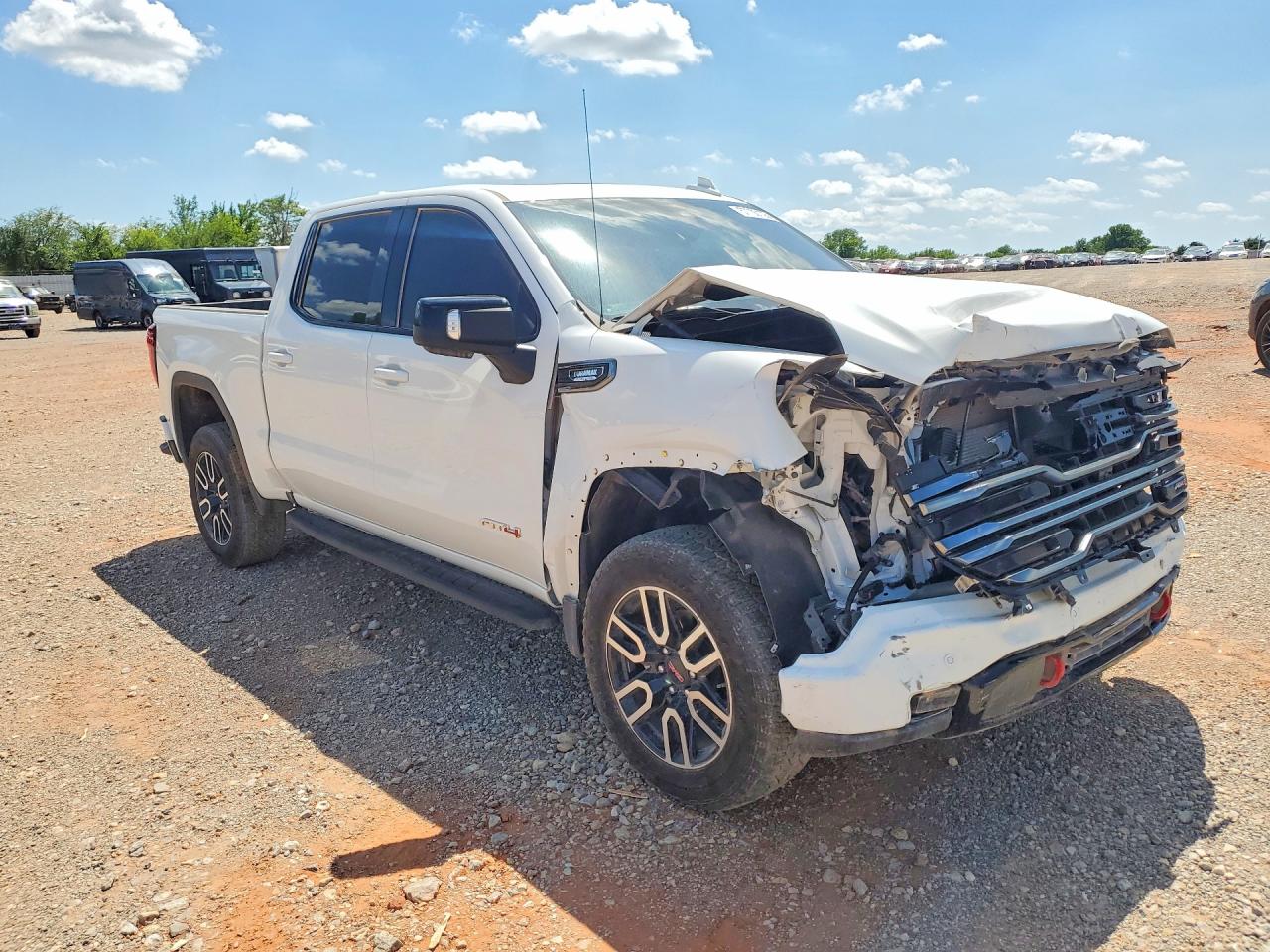 2025 GMC Sierra VIN 1GTUUEE80SZ341382 COPART salvage auction — Front End, OK - CERTIFICATE OF TITLE-JUNKED, sold $23,700 on 2026-07-08 (photo 4)