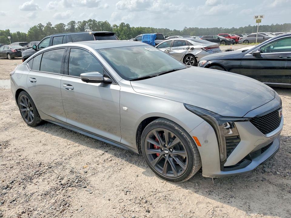 2025 Cadillac VIN 1G6DP5RK9S0117452 COPART salvage auction — WATER/FLOOD, Tx - Salvage Title-Flood Damage, sold $3,300 on 2026-07-24 (photo 4)