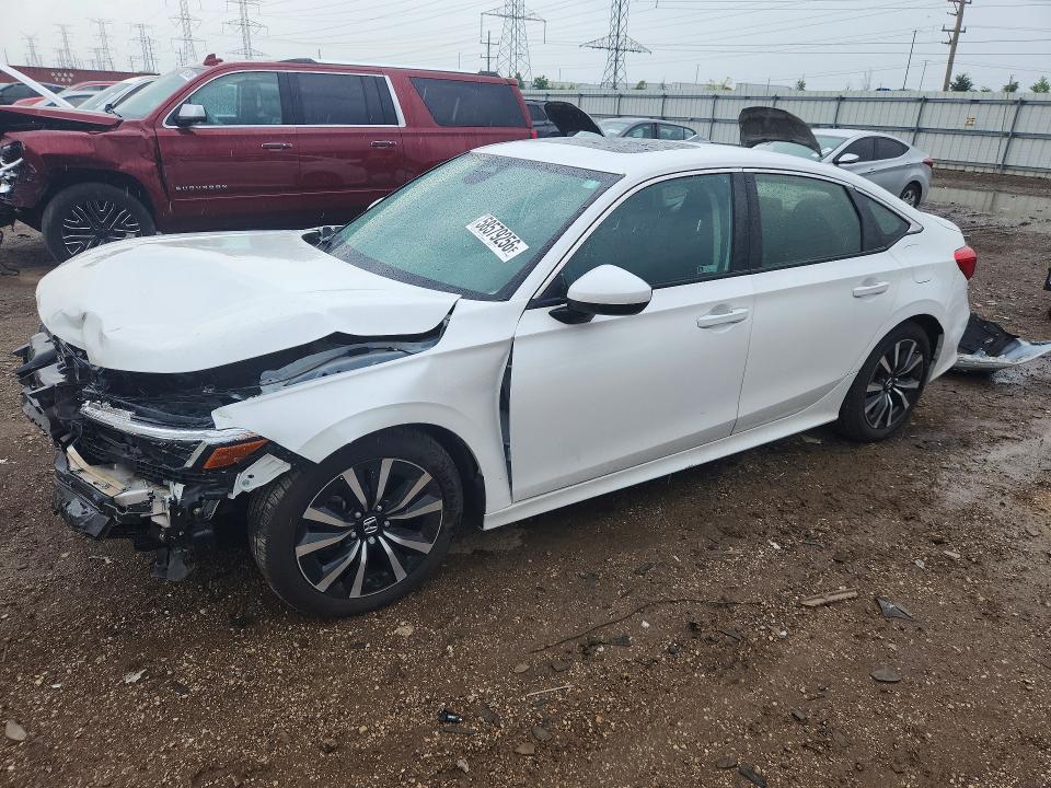 2022 Honda Civic VIN JHMFE1F79NX009461 COPART salvage auction — FRONT END, Il - Salvage Certificate, sold $3,650 on 2026-07-30 (photo 1)