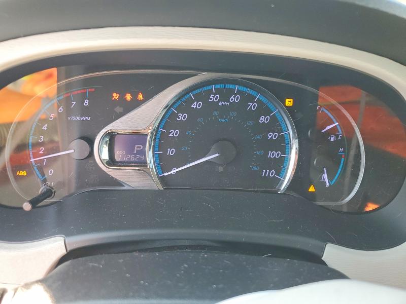 2011 Toyota Sienna VIN 5TDYK3DC8BS059011 COPART salvage auction — FRONT END, CA - SALVAGE CERTIFICATE, sold $2,050 on 2026-07-13 (photo 9)