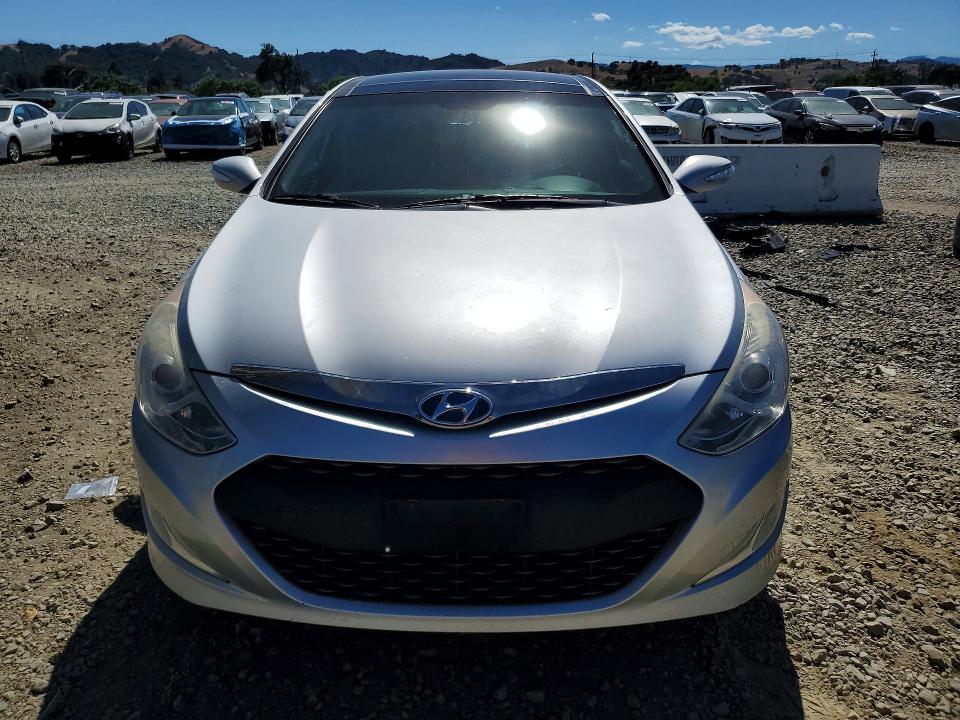 2014 Hyundai Sonata hybrid VIN KMHEC4A48EA109096 COPART salvage auction — REAR END, Ca - Salvage Certificate, sold $400 on 2026-07-07 (photo 5)