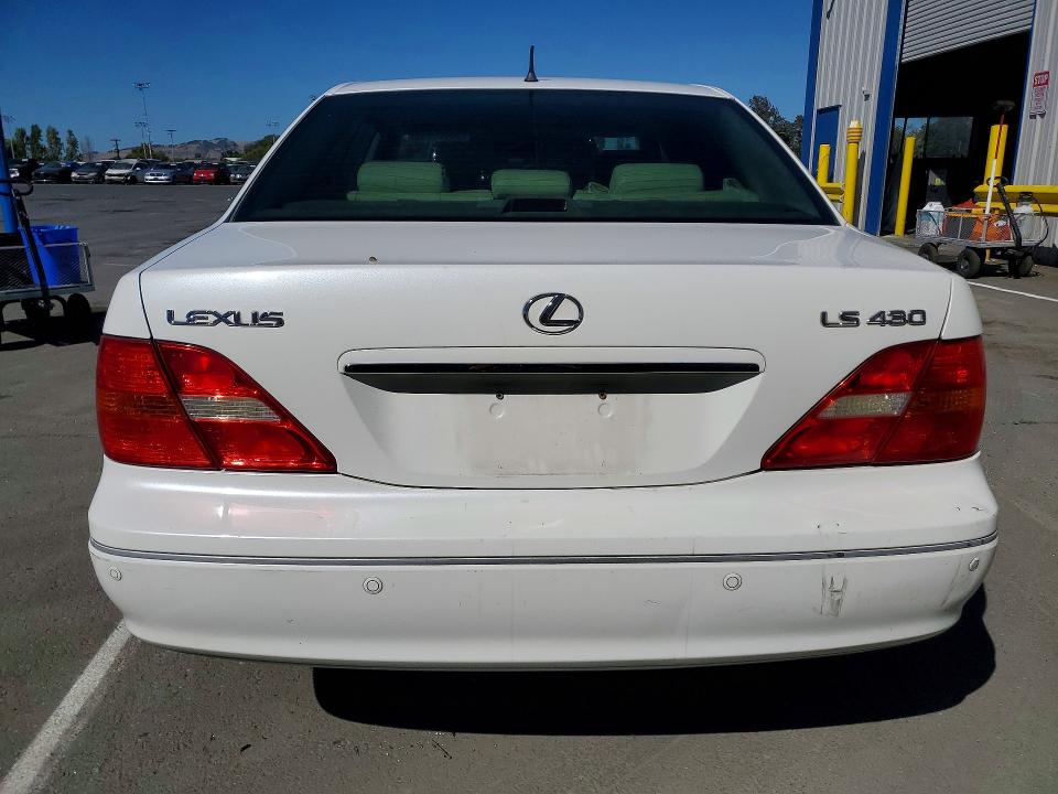 2001 Lexus Ls 430 VIN JTHBN30F010009328 COPART salvage auction — FRONT END, CA - SALVAGE CERTIFICATE, sold $425 on 2026-07-17 (photo 6)