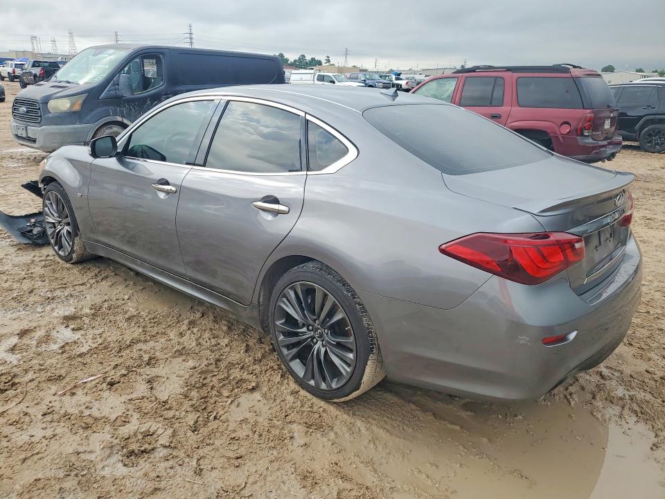 2018 Infiniti Q70 VIN JN1BY1AP3JM180882 COPART salvage auction — FRONT END, Tx - Certificate Of Title, sold $2,700 on 2026-07-31 (photo 2)