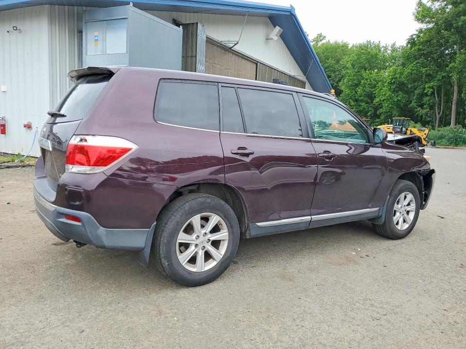 2011 Toyota Highlander VIN 5TDBK3EH5BS069396 COPART salvage auction — FRONT END, Ct - Cert Of Title-Salvage, sold $2,100 on 2026-07-02 (photo 3)