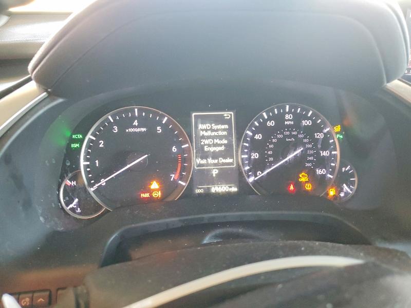 2017 Lexus Rx VIN 2T2BZMCA5HC133196 COPART salvage auction — FRONT END, Ca - Salvage Certificate, sold $9,100 on 2026-07-02 (photo 9)