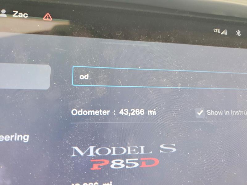 2015 Tesla VIN 5YJSA1H47FF097176 COPART salvage auction — FRONT END, Ny - Mv-907A Salvage Certificate, sold $5,900 on 2026-07-08 (photo 9)