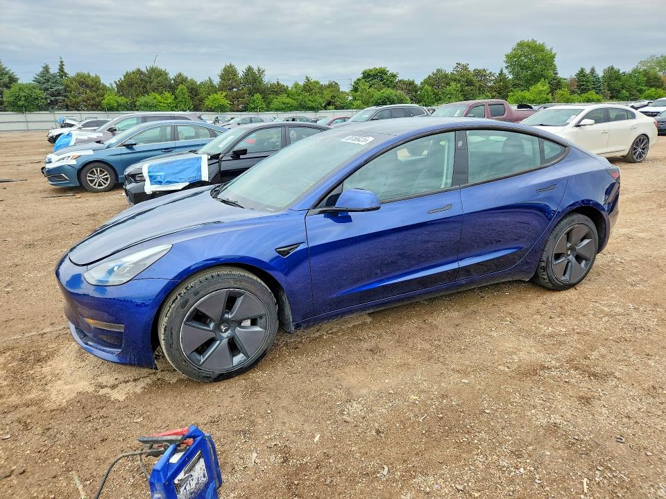 2023 Tesla Model 3 VIN 5YJ3E1EA7PF680318 COPART salvage auction — REAR END, Il - Salvage Certificate, sold $8,700 on 2026-07-07 (photo 1)