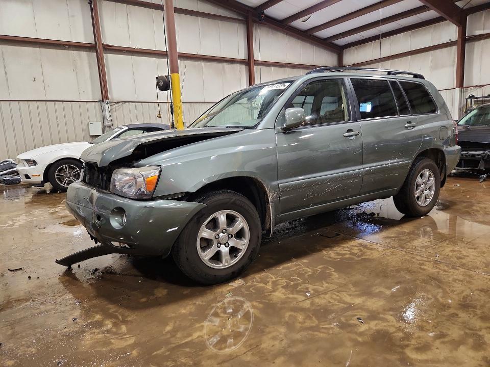 2006 Toyota Highlander VIN JTEEP21A960183634 COPART salvage auction — FRONT END, Pa - Certificate Of Salvage, sold $1,150 on 2026-07-02 (photo 1)
