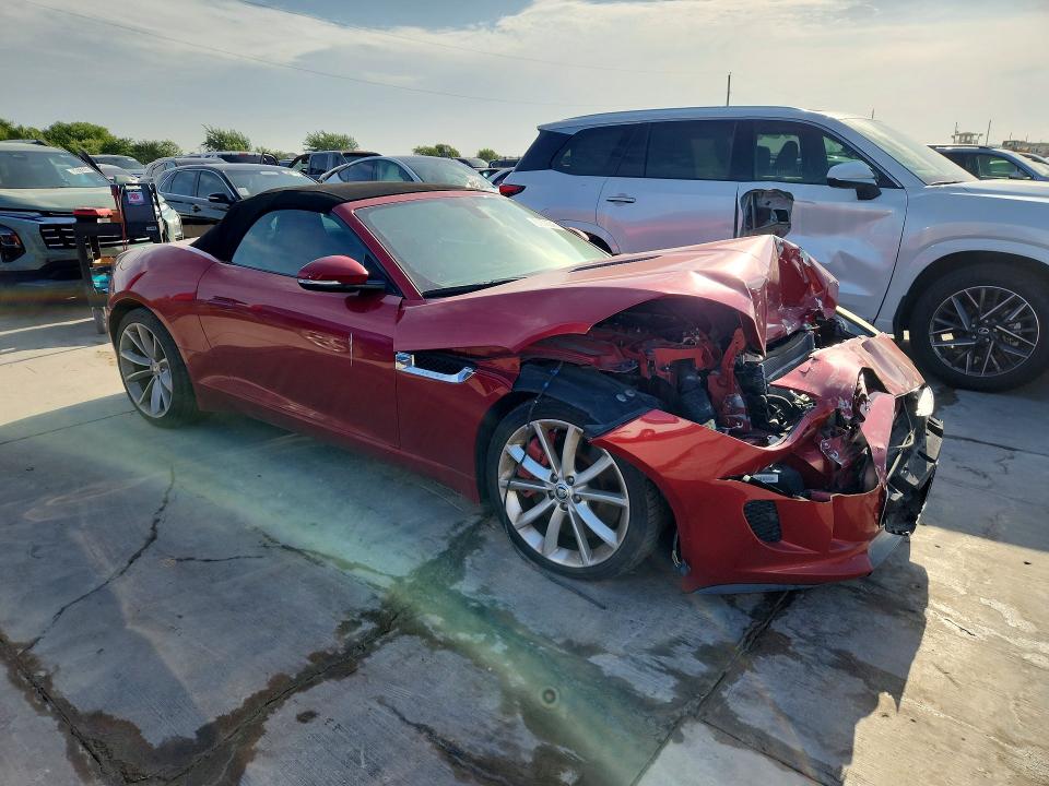 2014 Jaguar F-type VIN SAJWA6FC3E8K08170 COPART salvage auction — FRONT END, Tx - Salvage Vehicle Title, sold $4,800 on 2026-07-30 (photo 4)